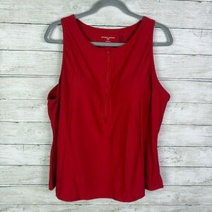 Red Women's Swim Top